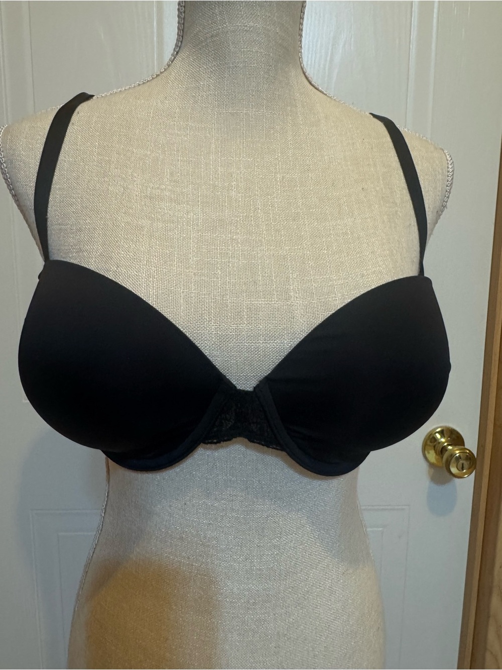 DKNY Sz 36D Black Underwire Convertible Strap Bra VGUC 😊😊